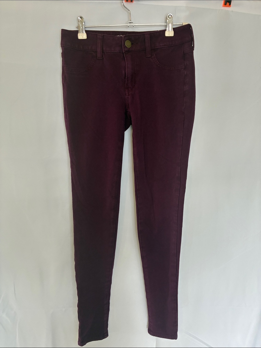American Eagle Outfitters Deep Plum Skinny Jeans